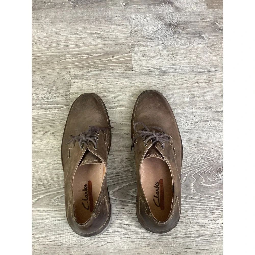 Clarks Mens Size 10M Oxford Lace Up Shoes 33786 Dress Shoes Leather